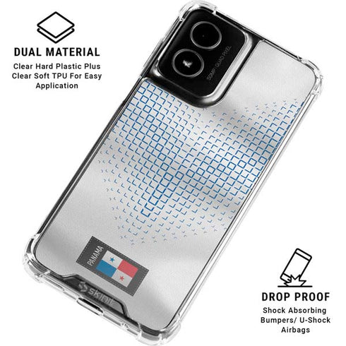 Panama Soccer Flag Moto G Power 5G (2024) Clear Case